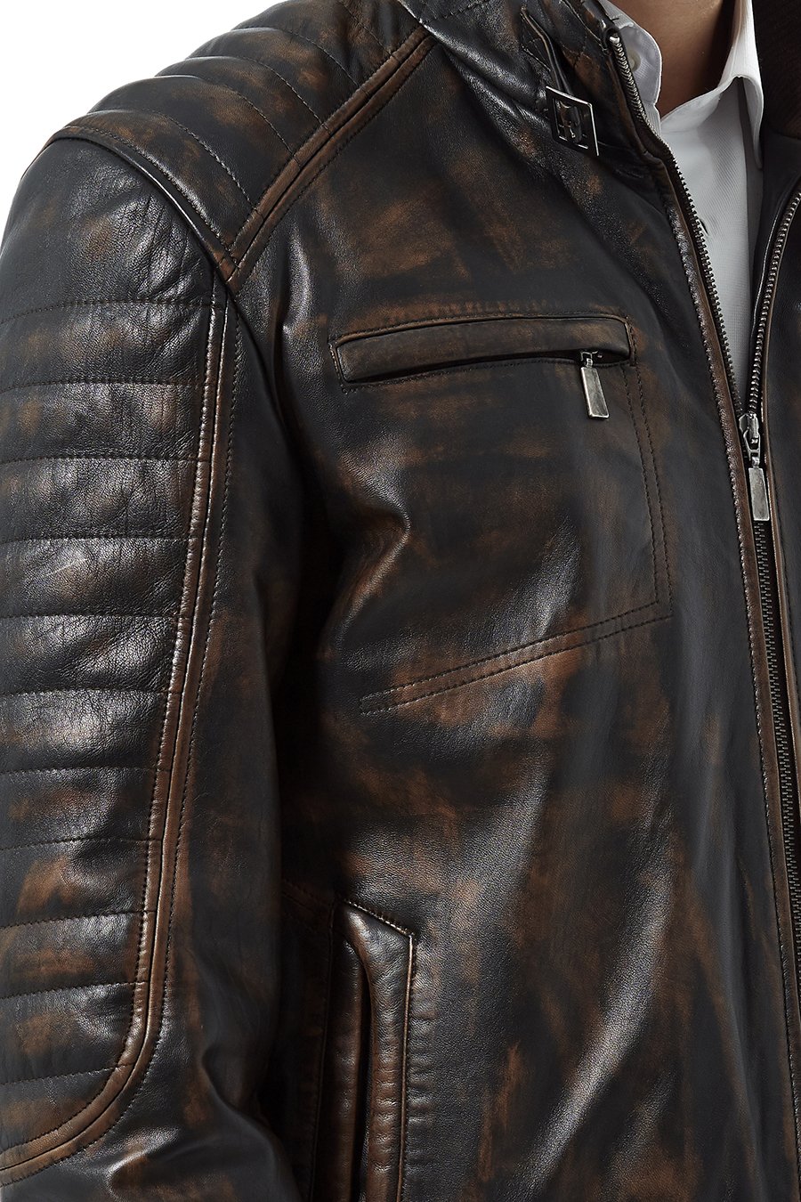 Genuine Lamb Leather Jacket Lorenzo Design – Metal & Rock T-shirts and ...