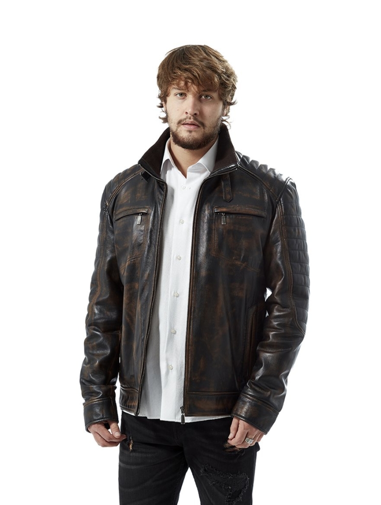 Genuine Lamb Leather Jacket Lorenzo Design – Metal & Rock T-shirts and ...