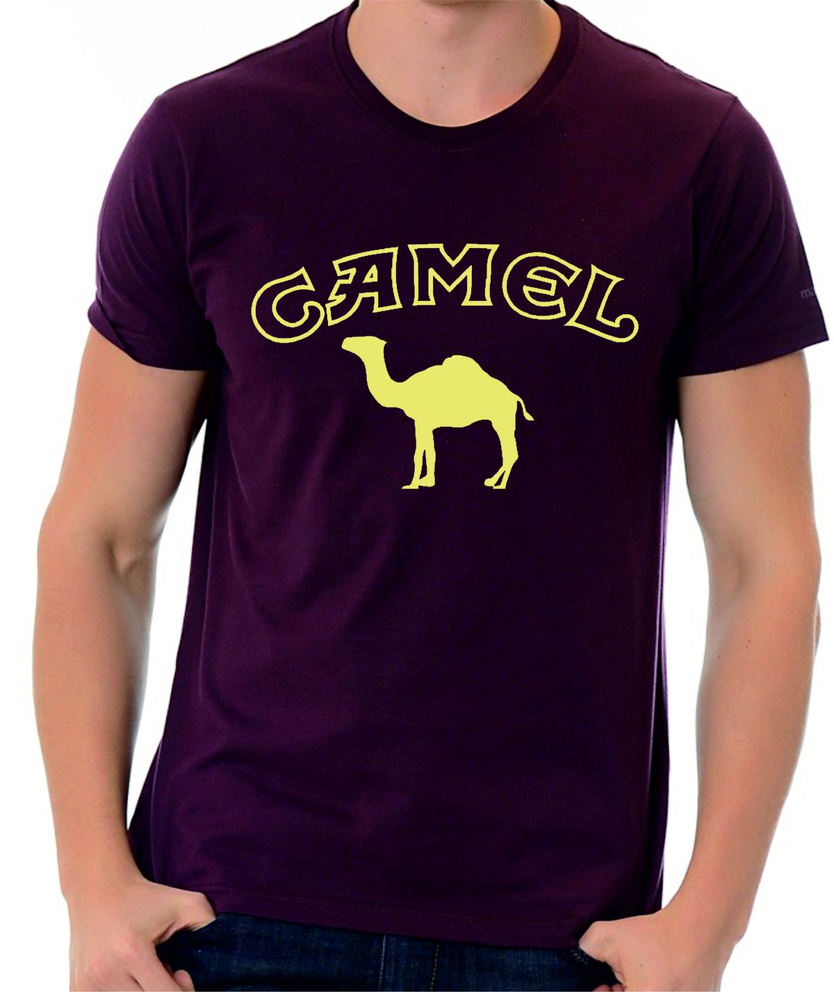 Camel Logo Maroon T-Shirt â Metal & Rock T-shirts and Accessories