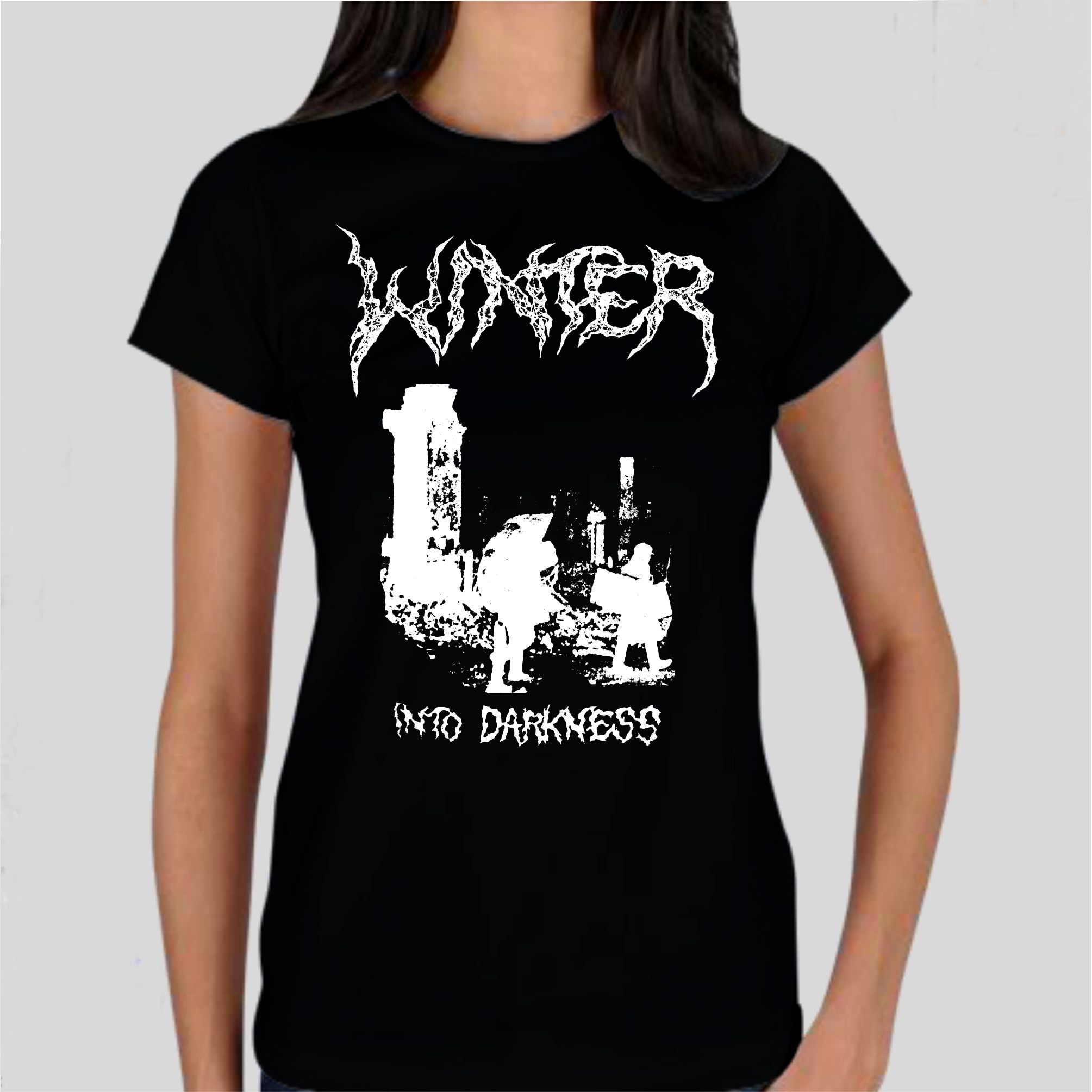 Winter Into Darkness Girlie T-Shirt – Metal & Rock T-shirts and Accessories